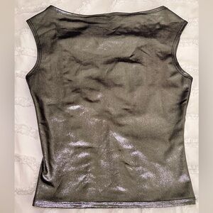 Pretty Little Thing Metallic Open Back Top